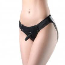 Трусики для страпона БДСМ Арсенал Bella Штырёк черные, OS