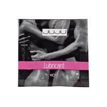 Возбуждающий лубрикант JUJU HOT+ на водной основе, 3 мл