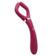 Двусторонний стимулятор для пар Hot Planet Aster, бордовый Двусторонний стимулятор для пар Hot Planet Aster, бордовый