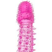 Насадка на член с усиками и шипами Toyfa, розовая