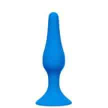 Анальная пробка Lola Games Back Door Slim Anal Plug L, синяя Анальная пробка Lola Games Back Door Slim Anal Plug L, синяя
