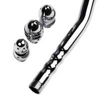 Анальный душ Toyfa Metal с тремя насадками, серебристый. Нет в наличии Анальный душ Toyfa Metal с тремя насадками, серебристый