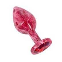 Анальная пробка Kanikule S, красная с красным кристаллом. Нет в наличии Анальная пробка Kanikule S, красная с красным кристаллом