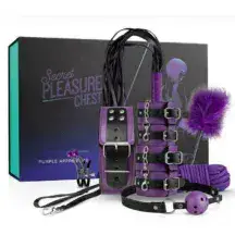 Набор БДСМ Secret Pleasure Chest Purple Apprentice 9 предметов, фиолетовый