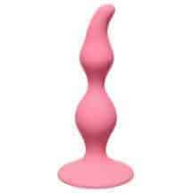 Анальная пробка Lola Games First Time Curved Anal Plug, розовая