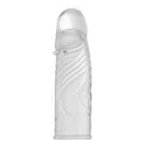 Насадка рельефная Penis Sleeve с закрытой головкой, бесцветная