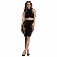 Комплект топ и юбка Shots Le Desir Shade Kala XS/XL, черный. Нет в наличии Комплект топ и юбка Shots Le Desir Shade Kala XS/XL, черный