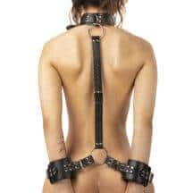 Фиксатор для тела: шея-руки Интимная Жизнь, черный Фиксатор для тела: шея-руки Интимная Жизнь, черный