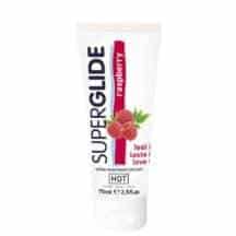 Оральный гель-лубрикант Hot Superglide Малина на водной основе, 75 мл