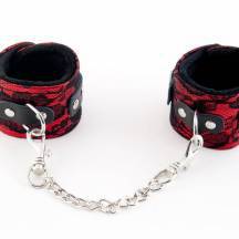 Кружевные Наручники Marcus красные. Нет в наличии Кружевные Наручники Marcus красные