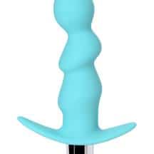 Анальная вибропробка Toyfa ToDo Bland, бирюзовая