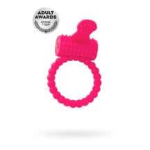 Виброкольцо Toyfa A-Toys с шипиками, розовое