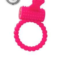 Виброкольцо Toyfa A-Toys с шипиками, розовое