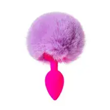 Анальная пробка с хвостом Toyfa ToDo Sweet bunny, розово-фиолетовый 