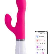 Вибратор-кролик с ротацией Lovense Nora, розовый Вибратор-кролик с ротацией Lovense Nora, розовый