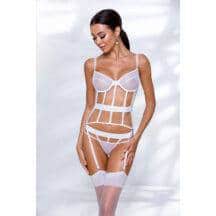 Корсеты Passion Lingerie Kyouka corset White, Белый, L/XL. Нет в наличии Корсеты Passion Lingerie Kyouka corset White, Белый, L/XL
