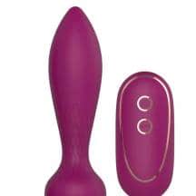 Анальная вибропробка Anasteisha AN Calyx с пультом ДУ, сливовая