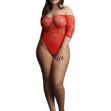 Боди Shots Presents Rhinestone Off Shldr Body, красный, OS