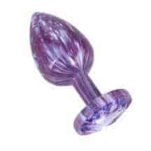 Анальная пробка Kanikule S, фиолетовая с фиолетовым кристаллом. Нет в наличии Анальная пробка Kanikule S, фиолетовая с фиолетовым кристаллом