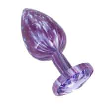 Анальная пробка Kanikule S, фиолетовая с фиолетовым кристаллом. Нет в наличии Анальная пробка Kanikule S, фиолетовая с фиолетовым кристаллом