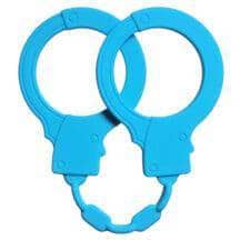 Силиконовые наручники Lola Games Stretchy Cuffs Turquoise, синие