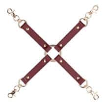 Крестообразный фиксатор Shots Ouch! Halo, бордовый