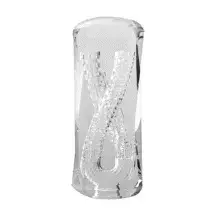 Мастурбатор с двумя тоннелями MensMax Xross Beads×Rock Close, бесцветный