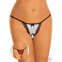 Трусики женские с разрезиком, белые S/L. Нет в наличии Трусики женские с разрезиком, белые S/L