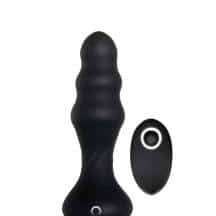 Анальная ёлочка с пульсацией Evolved Backdoor Banger и пультом ДУ, чёрная