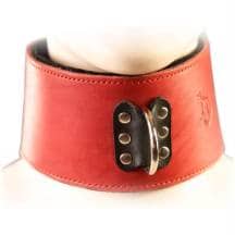 Ошейник широкий, красный, размер универсальный, Подиум