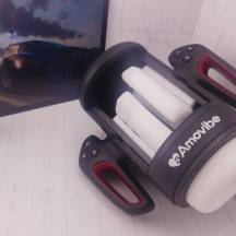 Вибромастурбатор с функцией трения и нагревом Amovibe Game King