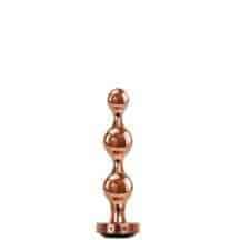 Анальная ёлочка Evolved Gender X Gold Digger S с черным кристаллом, золотистая