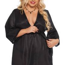 Пеньюар SoftLine Collection Ramona, черный, XXL