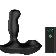 Массажер простаты с вакуумным стимулятором и ротацией Nexus Revo Air и пультом ДУ, черный