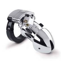 Пояс верности с замком Mystim Pubic Enemy No1, серебристый