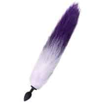 Анальная пробка Popo Pleasure by Toyfa S с фиолетовым хвостом, черная. Нет в наличии Анальная пробка Popo Pleasure by Toyfa S с фиолетовым хвостом, черная