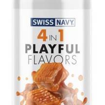 Гель 4 в 1 Swiss Navy Playful Flavors Солёная карамель на водной основе, 118 мл