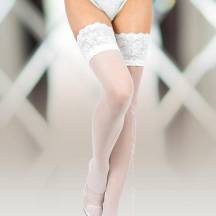 Чулки SoftLine Collection с широкой кружевной резинкой (с силик. полосками) белые, M. Нет в наличии Чулки SoftLine Collection с широкой кружевной резинкой (с силик. полосками) белые, M