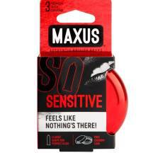 Презервативы ультратонкие Maxus Sensitive, 3 шт Презервативы ультратонкие Maxus Sensitive, 3 шт
