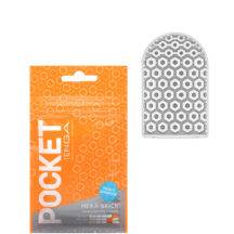 Мастурбатор Tenga Pocket Hexa-Brick, оранжевый