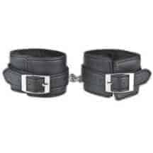 Фиксаторы для Ног Lux Fetish с Мехом Внутри черные