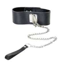 Ошейник с поводком и замком Toyfa Theatre, черный Ошейник с поводком и замком Toyfa Theatre, черный