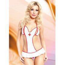 Боди Медсестры Soft Line Lea S/M, белое. Нет в наличии Боди Медсестры Soft Line Lea S/M, белое