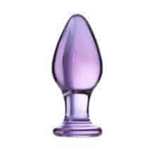 Анальная пробка Sexus Glass стеклянная, фиолетовая. Нет в наличии Анальная пробка Sexus Glass стеклянная, фиолетовая