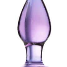 Анальная пробка Sexus Glass стеклянная, фиолетовая
