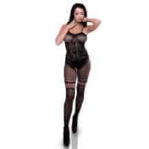 Боди-комбинезон Amor El Valencia с доступом XL/XXL, черный Боди-комбинезон Amor El Valencia с доступом XL/XXL, черный