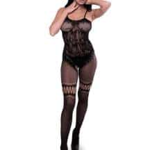 Боди-комбинезон Amor El Valencia с доступом XL/XXL, черный Боди-комбинезон Amor El Valencia с доступом XL/XXL, черный