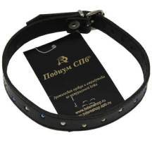 Ошейник узкий со стразами Подиум, чёрный. Нет в наличии Ошейник узкий со стразами Подиум, чёрный