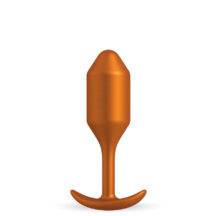 Лимитированная пробка для ношения B-vibe Snug Plug 2, оранжевая