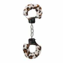 Наручники с Мехом Easytoys Furry Handcuffs EDC Collections, леопардовые